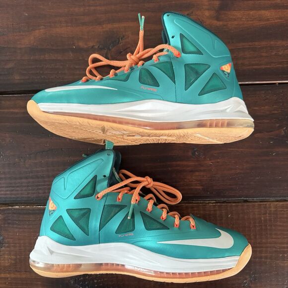 Nike LeBron 10 X Miami Dolphins Basketball Shoes main image 11
